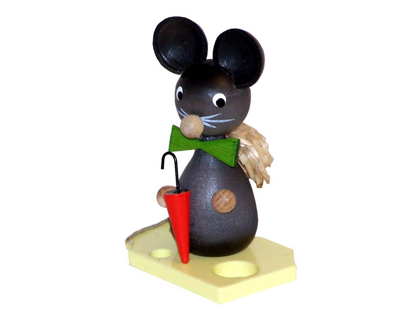 Miniature mouse child with umbrella and hat, 7 cm by Ralf Zenker