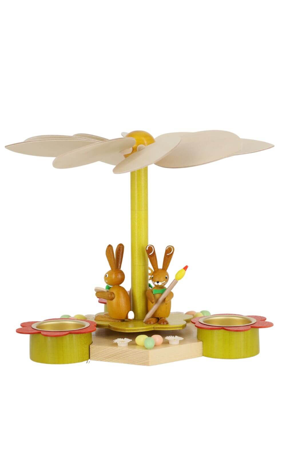 Tea light pyramid with Easter bunny, 19 cm by Volker Zenker_1