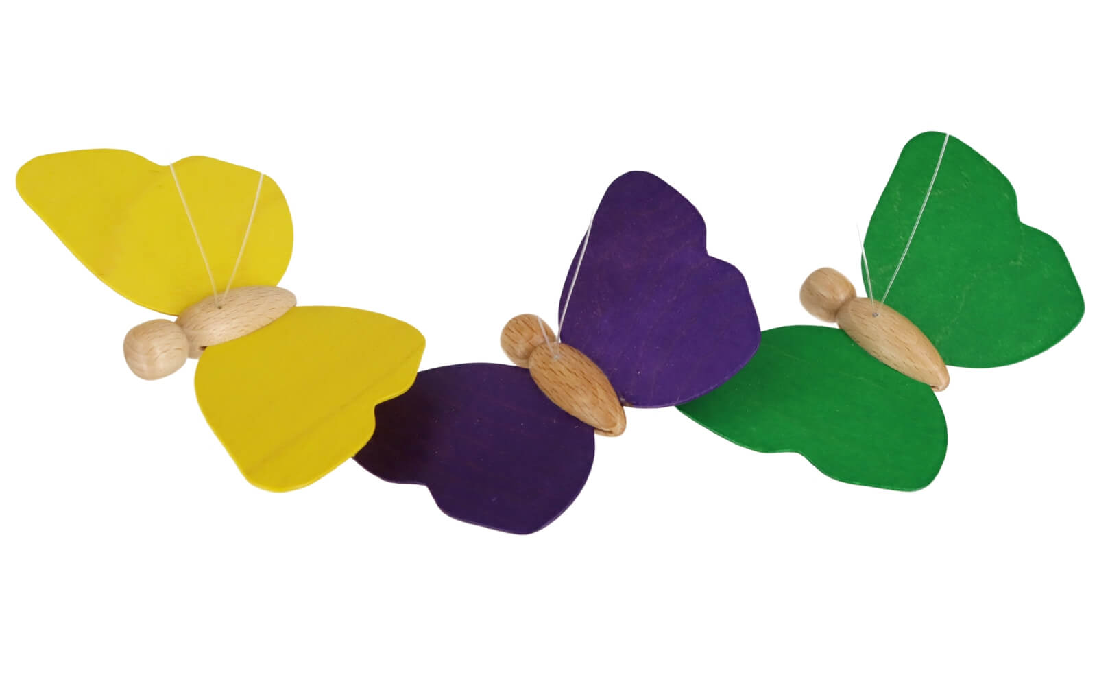 Butterflies to hang up, 5 pieces in a set, coloured by Ebert GmbH