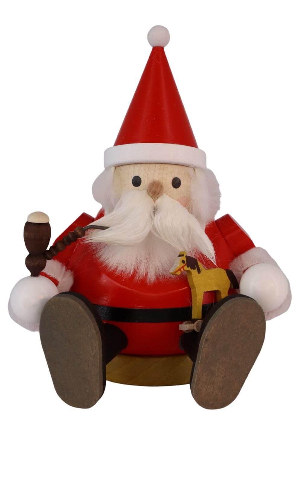 Ball smoking man - Santa Claus sitting, 15 cm by Richard Glässer_1