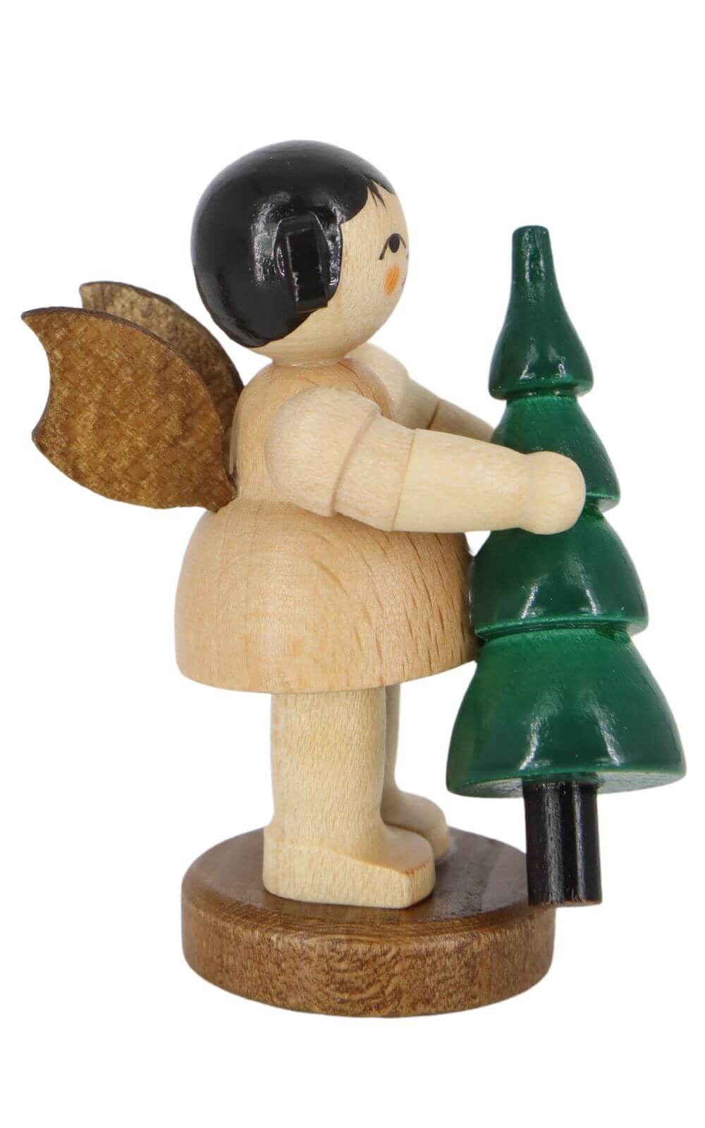 Christmas angel with Christmas tree, natural by Figurenland Uhlig GmbH_2