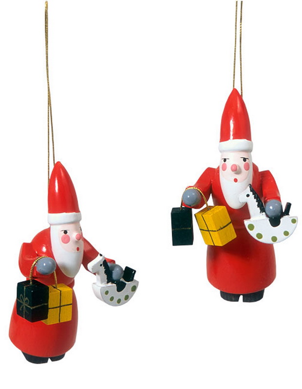 Christmas tree decorations Ruprecht with presents, 2 pieces by Robbi Weber