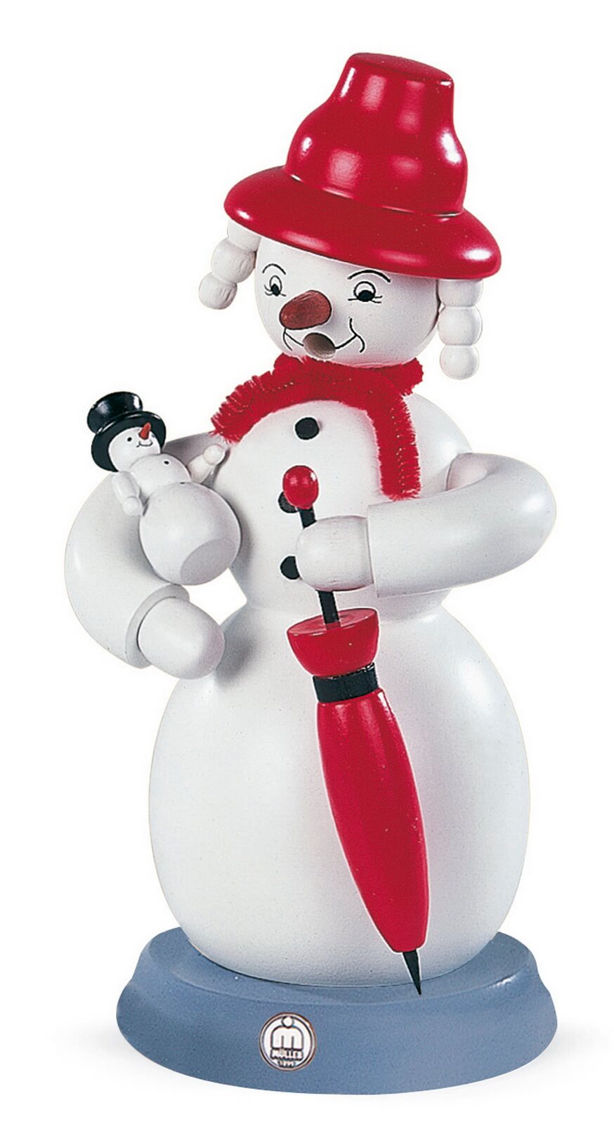 Smoking man snow woman by Müller Kleinkunst