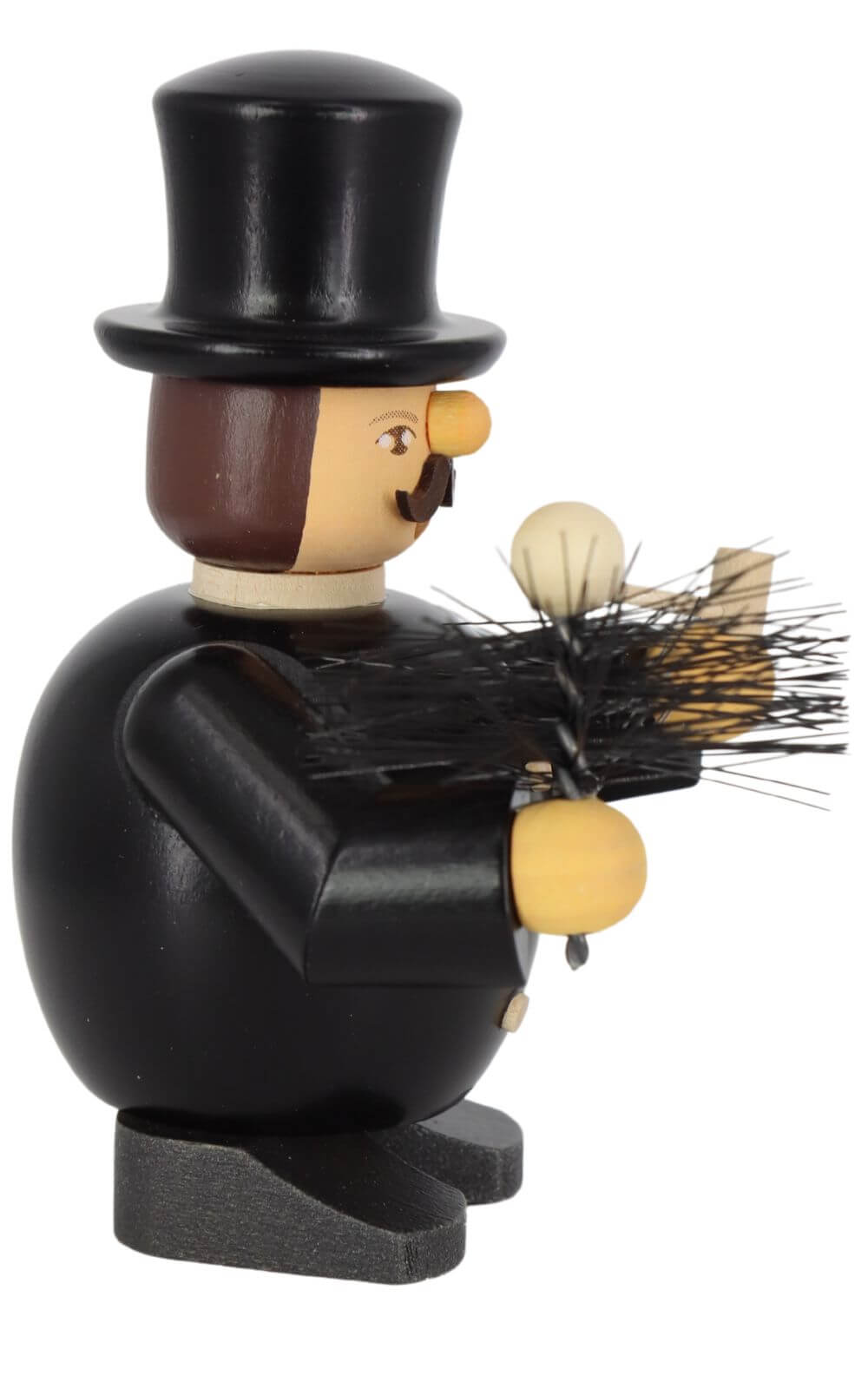 Smoking man chimney sweep, 11 cm, colored by Müller Kleinkunst_2