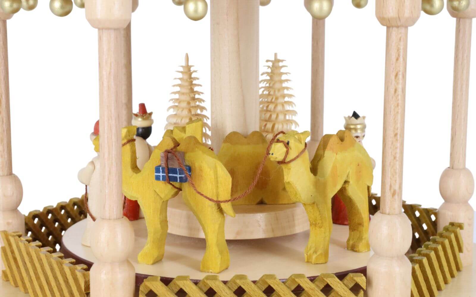 German Christmas Pyramid Nativity Scene, 5-Tier, 27.5 inch / 70 cm by Richard Glässer_5