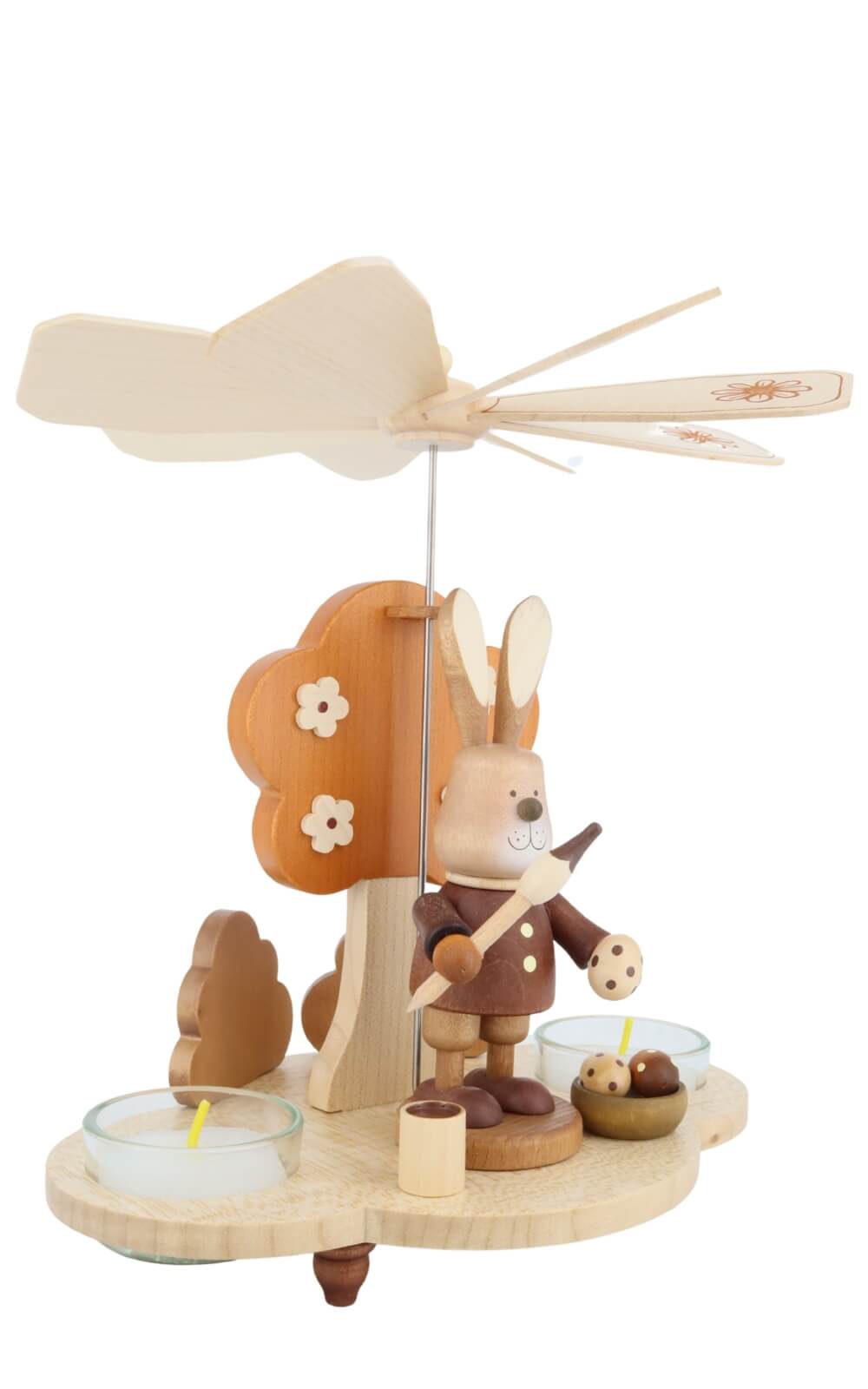 Easter pyramid with Easter bunny, nature, 20 cm / 7.87 in by Christian Ulbricht_2