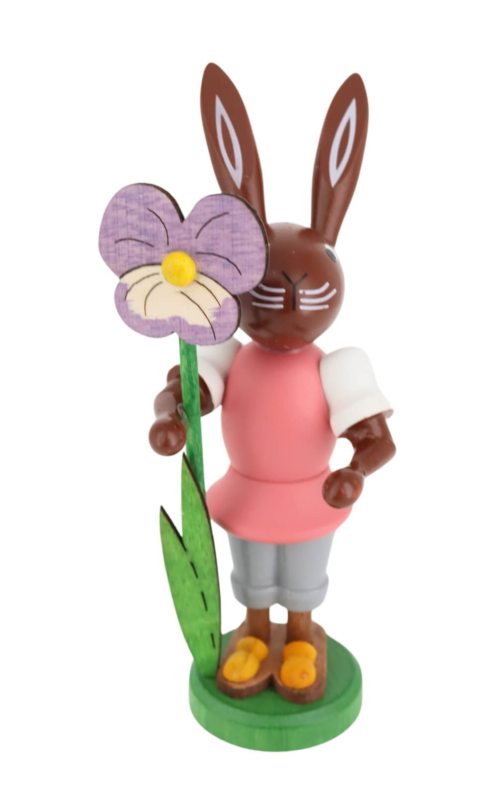 Easter bunny with pansies, 9 cm (6.54 inch) by Thomas Preißler_2