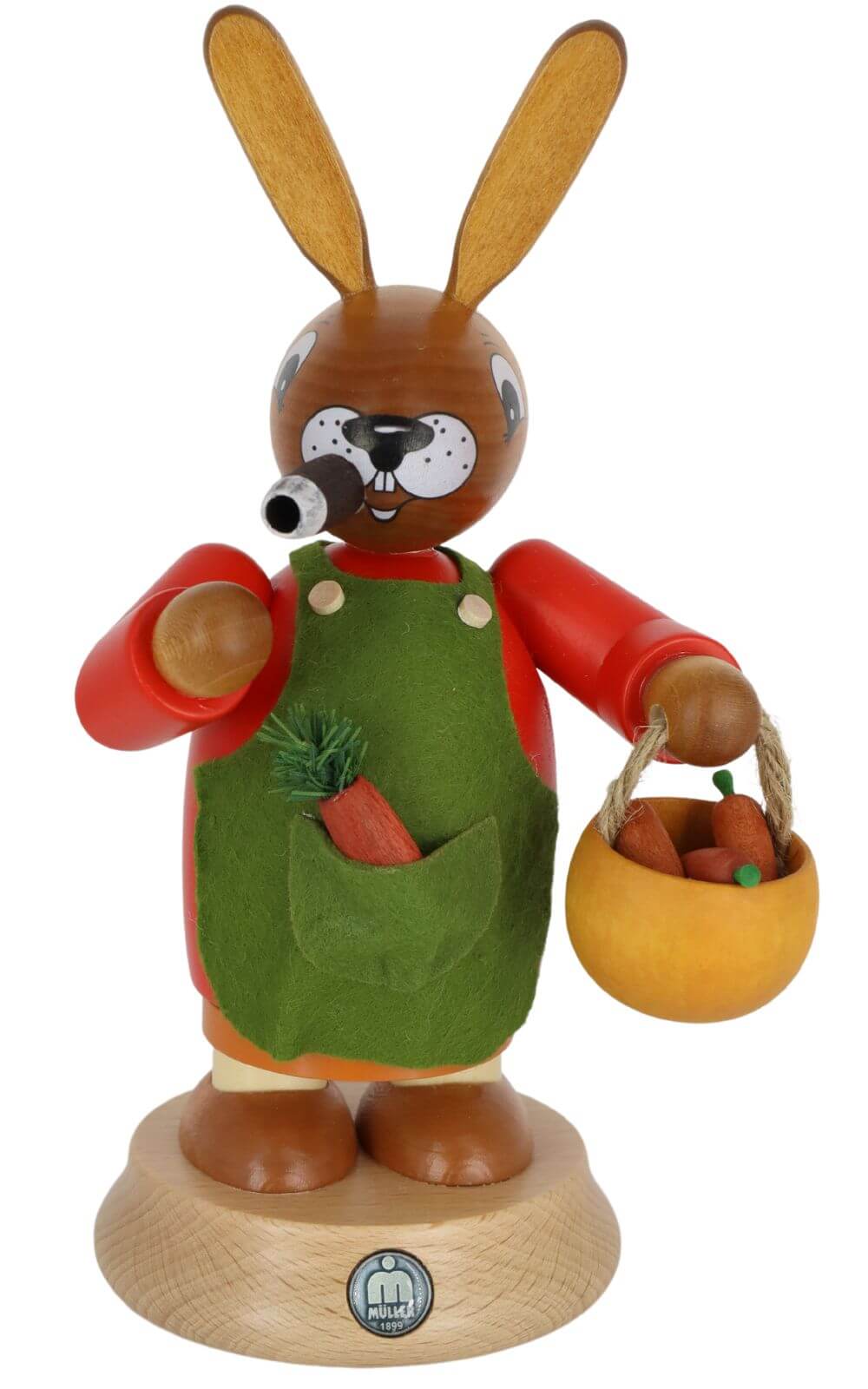 Smoking man Easter bunny rabbit man by Müller Kleinkunst_1