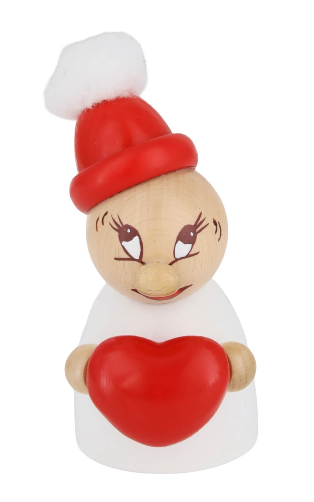 Valentine with red wooden hat and pompom - Clumsy by Steinbach_4