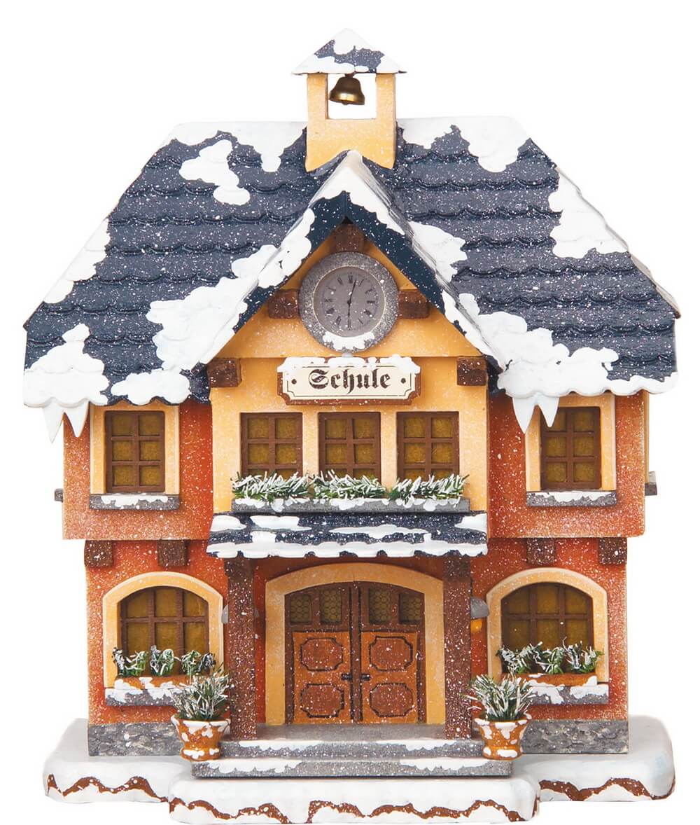 Light house School, 15 cm by Hubrig Volkskunst