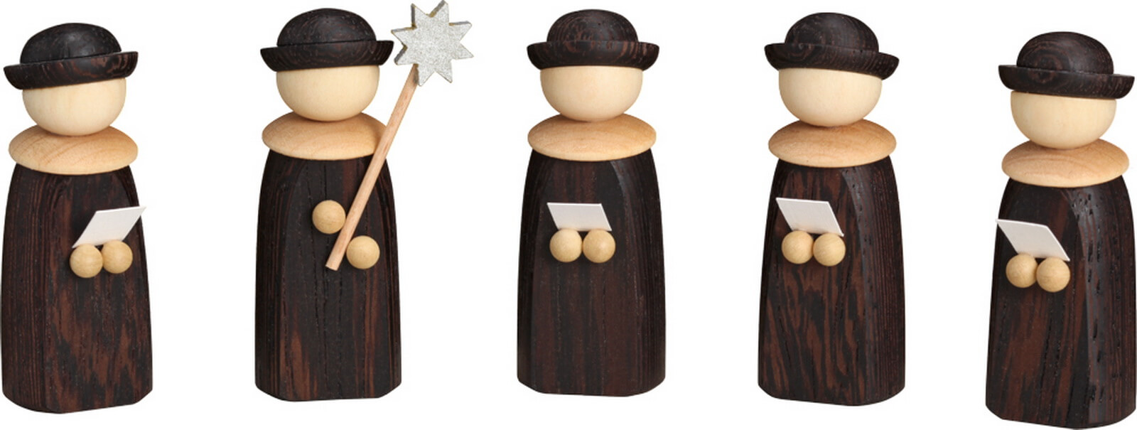 Christmas singer, precious wood, 5 pieces by Seiffener Volkskunst eG