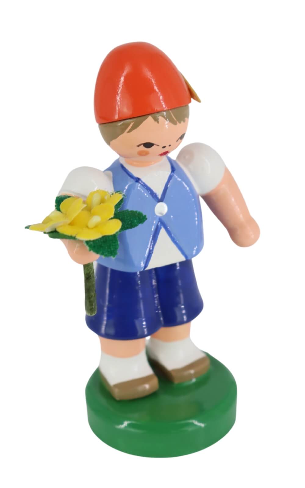 Miniature flower child - boy, blue/orange by Figurenland Uhlig GmbH_3