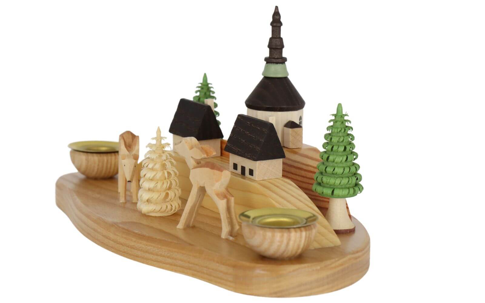 Christmas candle holder village with deer by Knuth Neuber_3