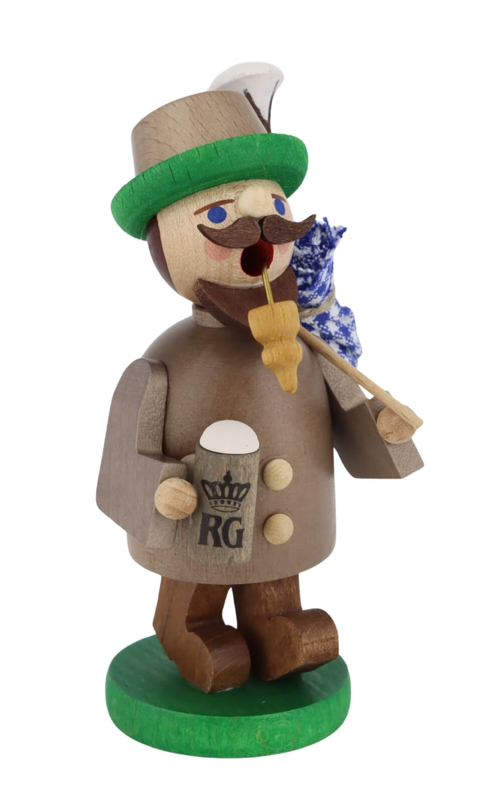 Smoking Man Bavarian, 11 cm / 4,3 inch by Richard Glässer_2
