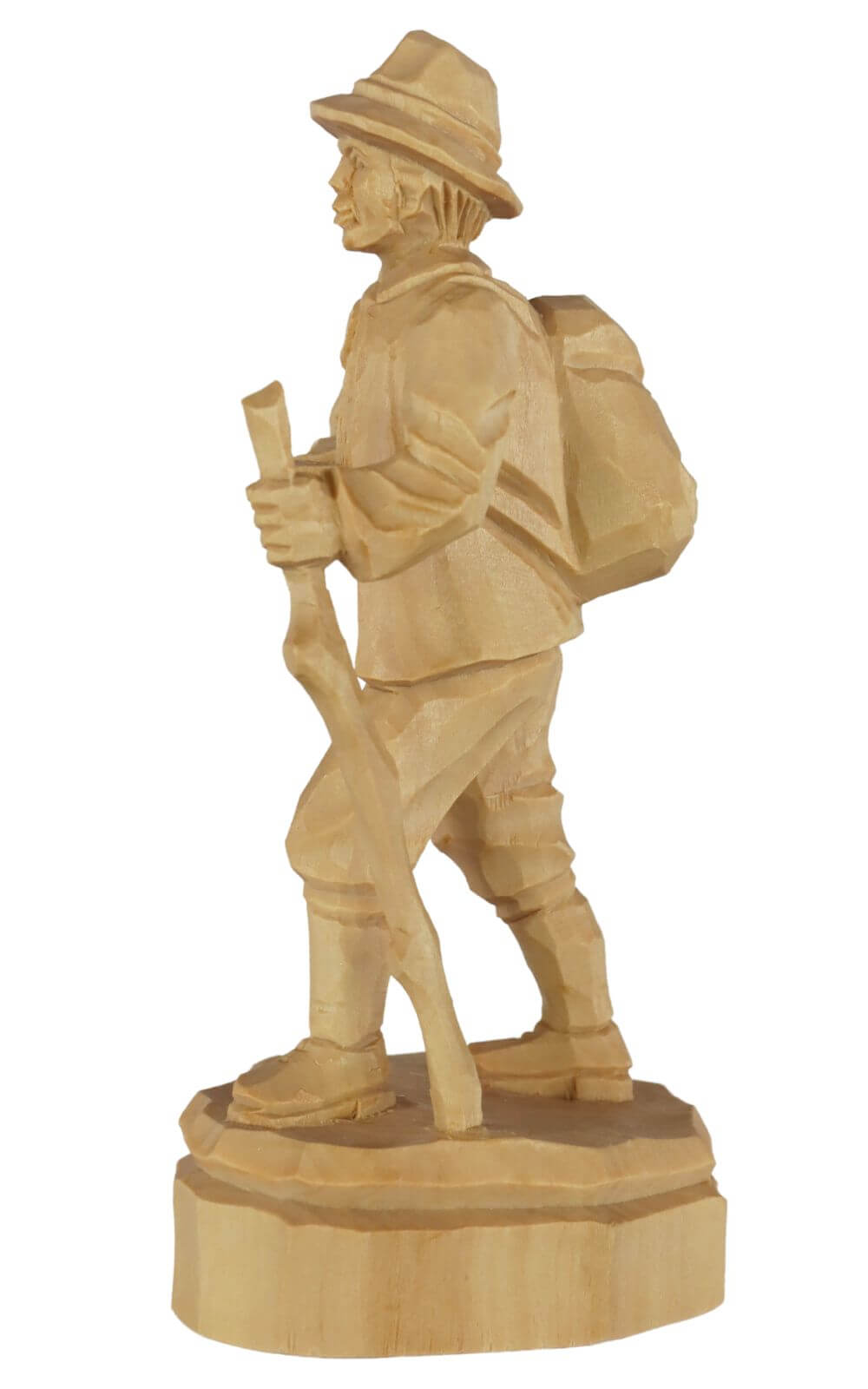 Hiker, carved, natural, 20 cm by Schnitzkunst aus dem Erzgebirge_2
