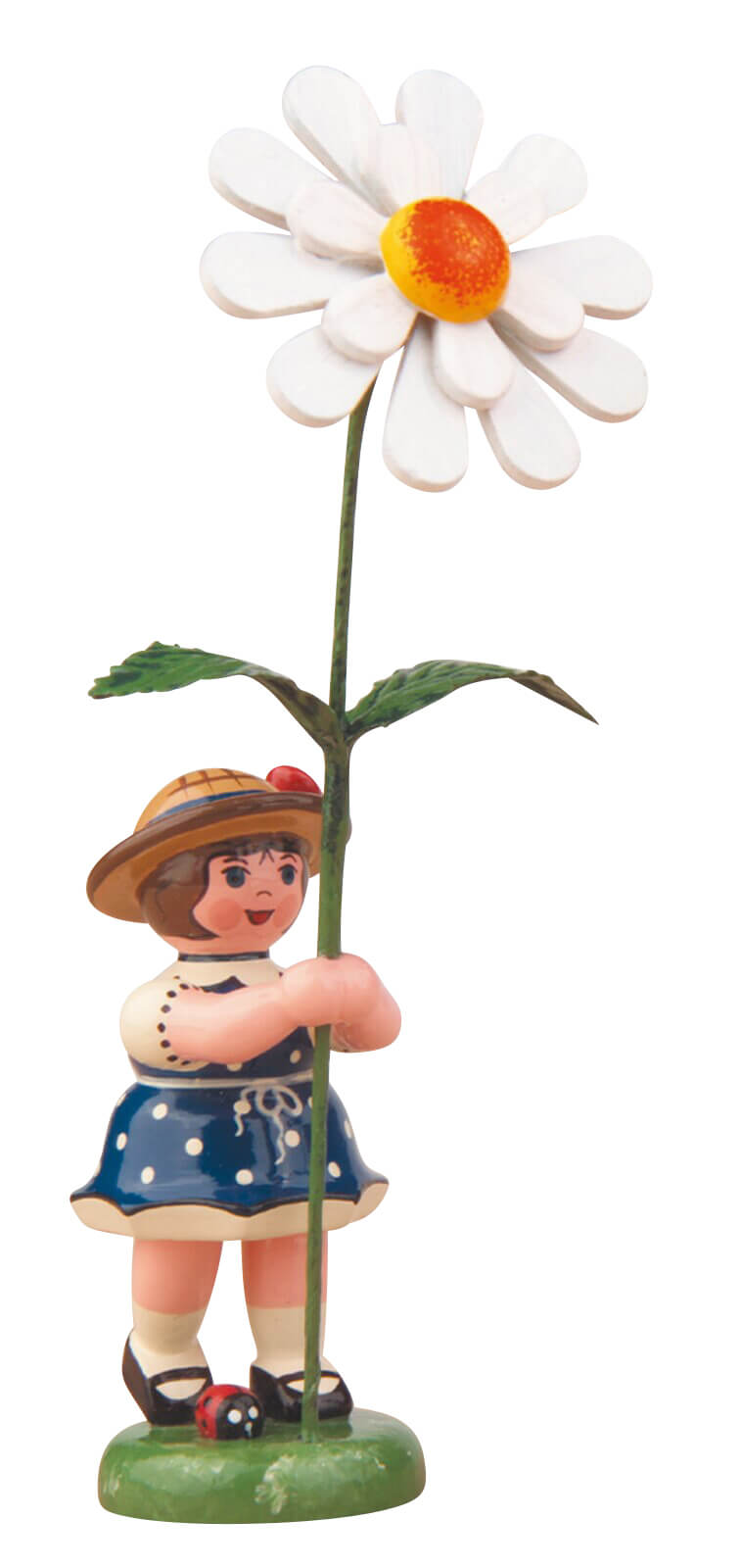 Flower child girl with daisy by Hubrig Volkskunst
