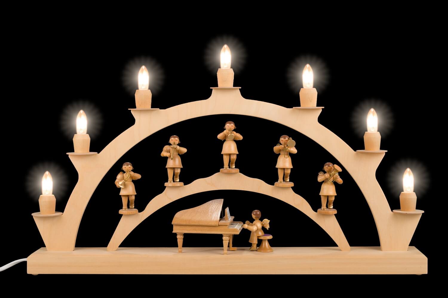 Candle arch musician angels with instruments, 50 cm by SEIFFEN.COM_2