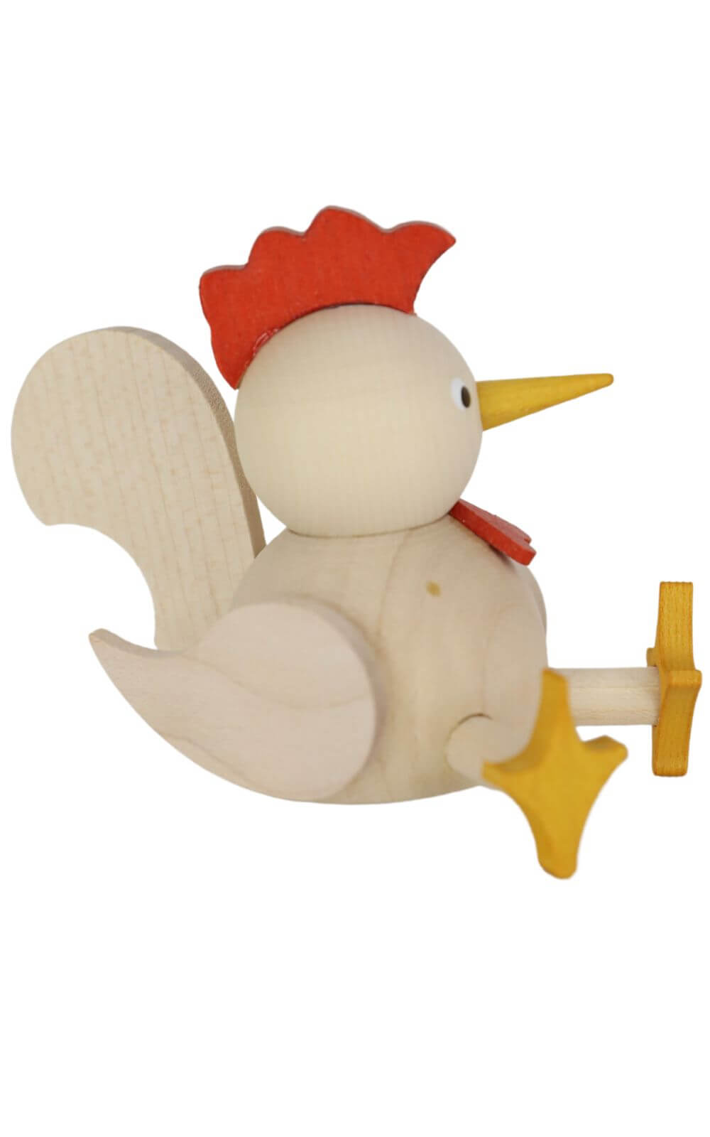 Miniature chicken, sitting, 7 cm, natural by Ralf Zenker_2
