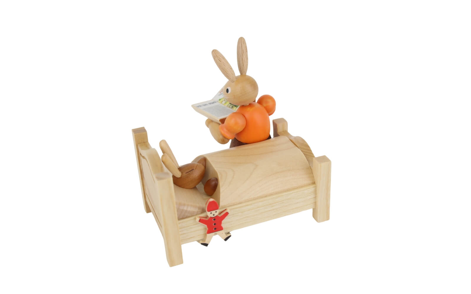 Easter bunny - Mother tells bedtime story, 10 cm, natural by Müller Kleinkunst_1