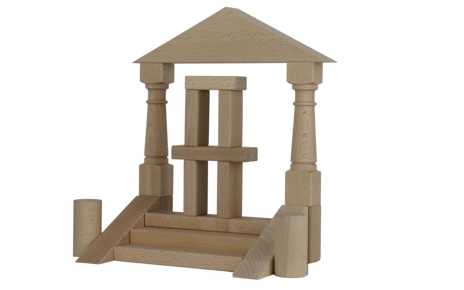 Building set Domizil 1, natural with 24 building blocks by Ebert GmbH_2