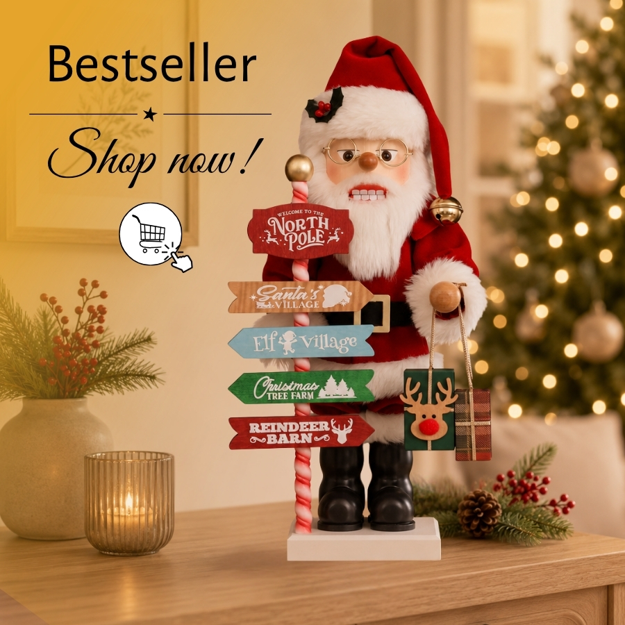 Premium Nutcracker North Pole Santa Claus, 48 cm by Christian Ulbricht