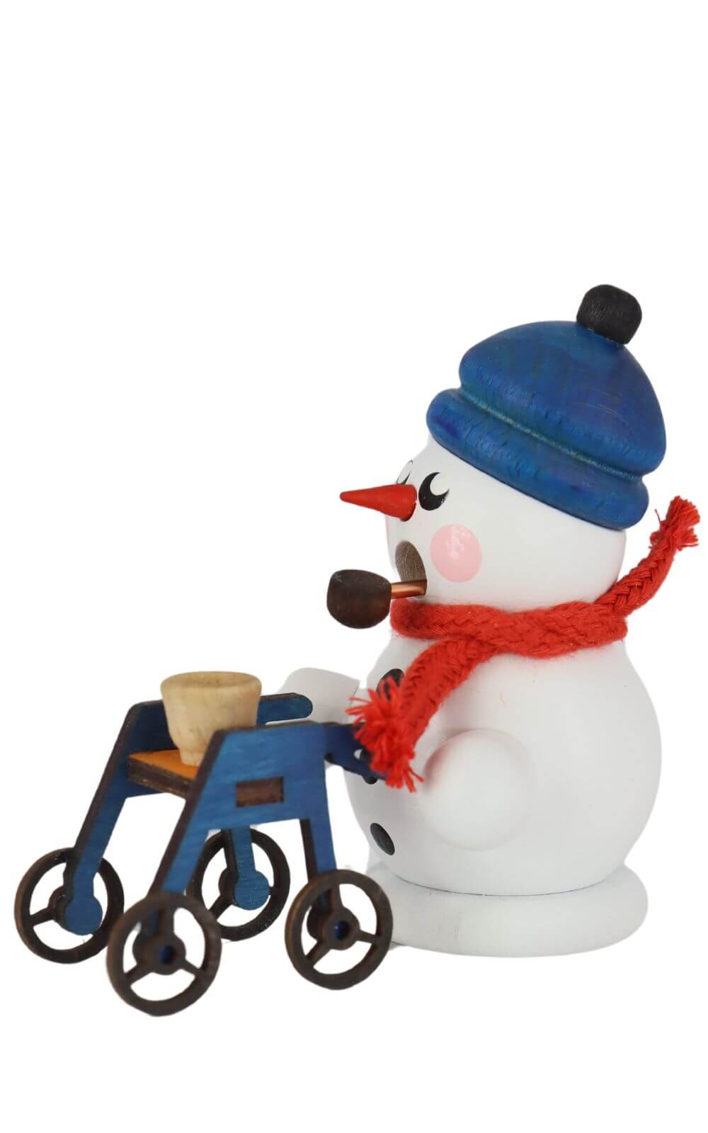 Smoking man snowman Rollator Rolli, colored by Gerd Hofmann_3