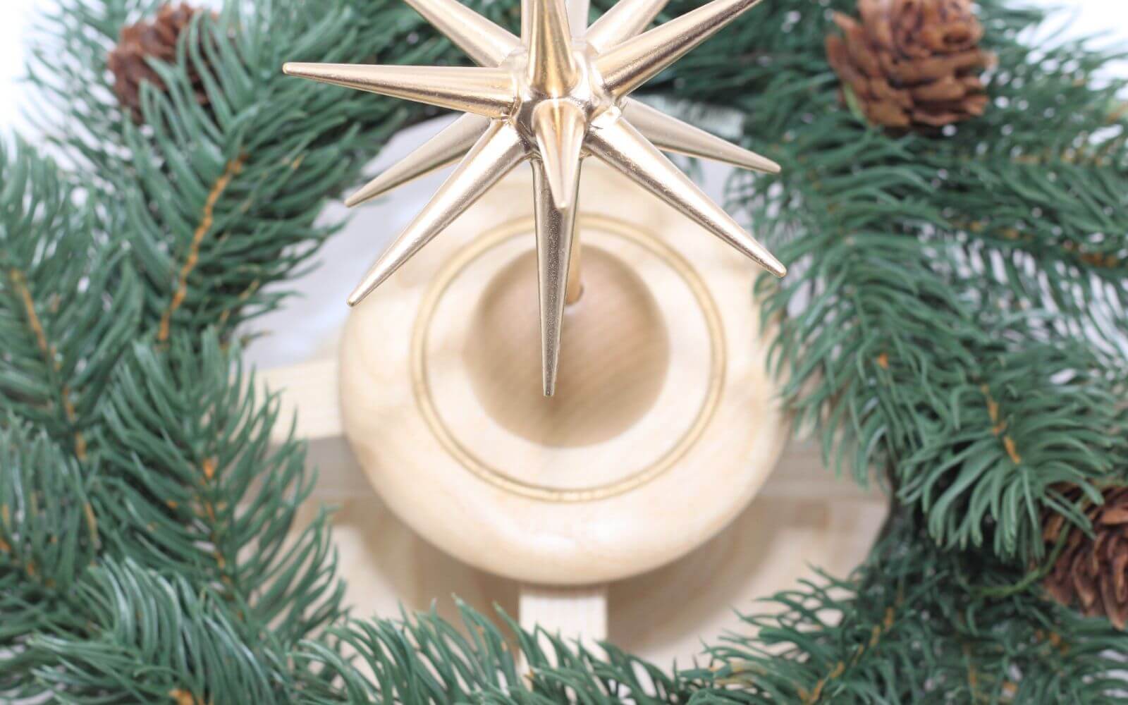 Advent candlestick with poinsettia and fir wreath, nature by Albin Preißler_pic3