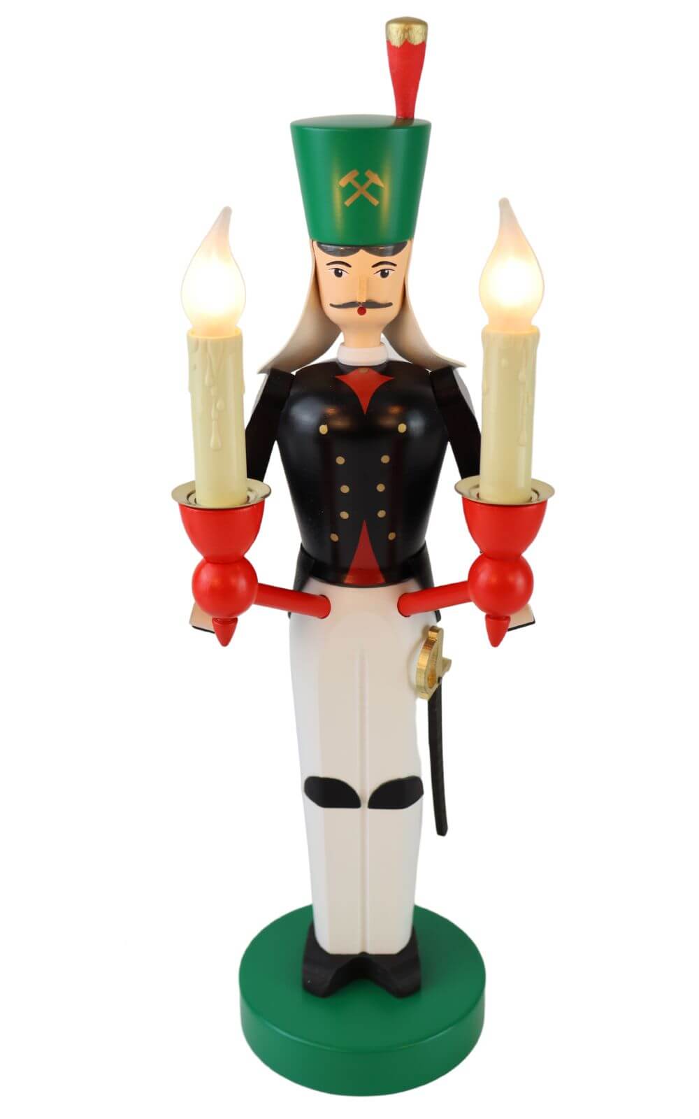 Miner electrically illuminated, 32 cm, colored by Richard Glässer_1