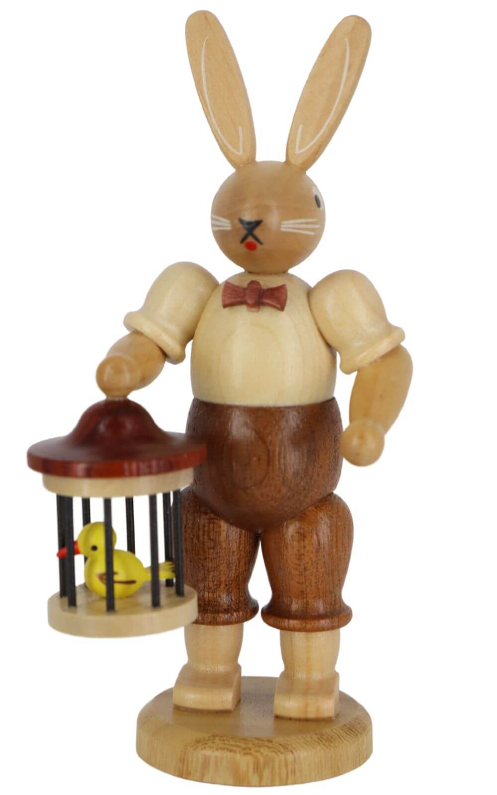 Easter bunny with birdcage, 11 cm, natural by Müller Kleinkunst_1