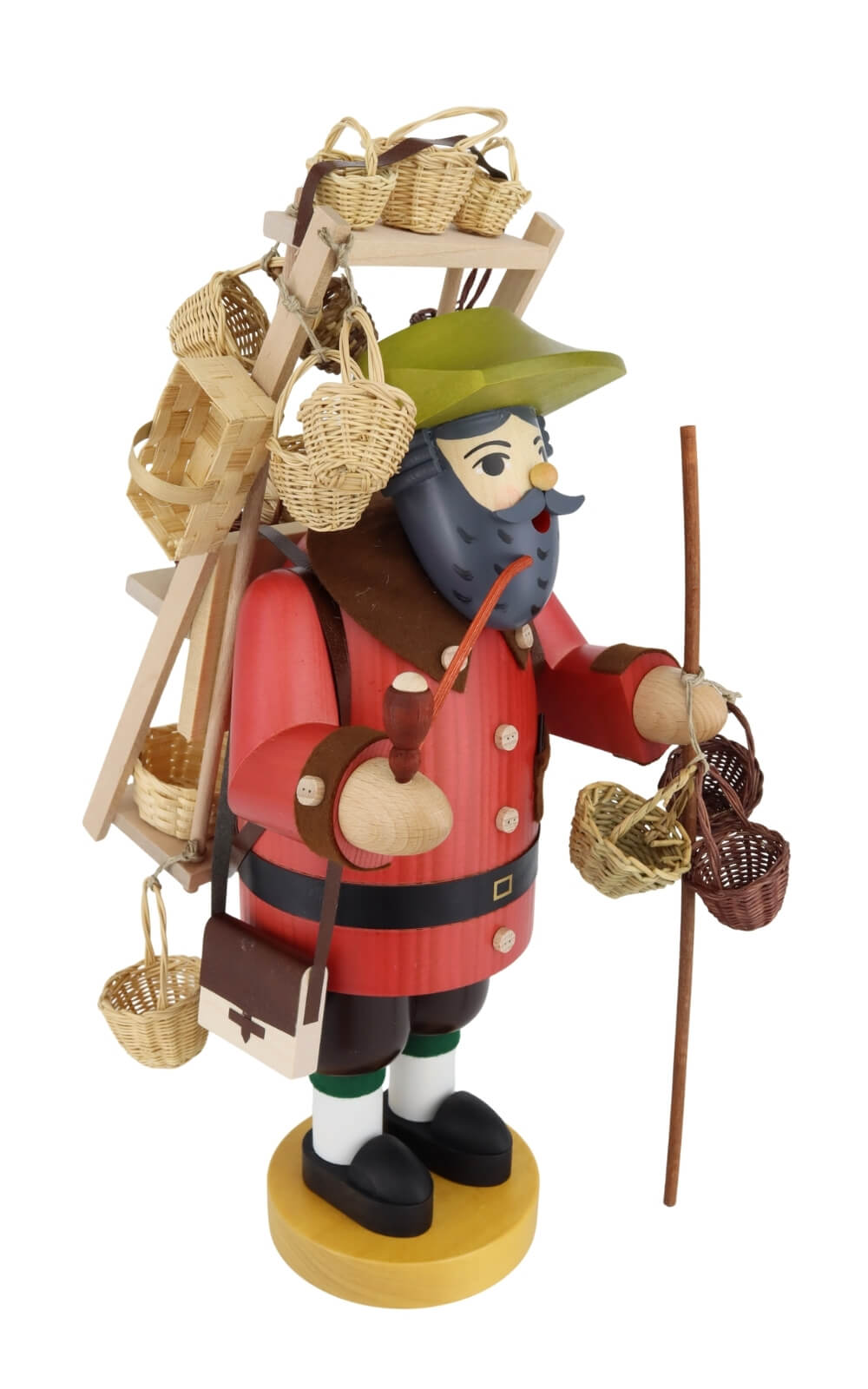 Smoking Man Basket Merchant, 41 cm / 16,1 inch by Richard Glässer2