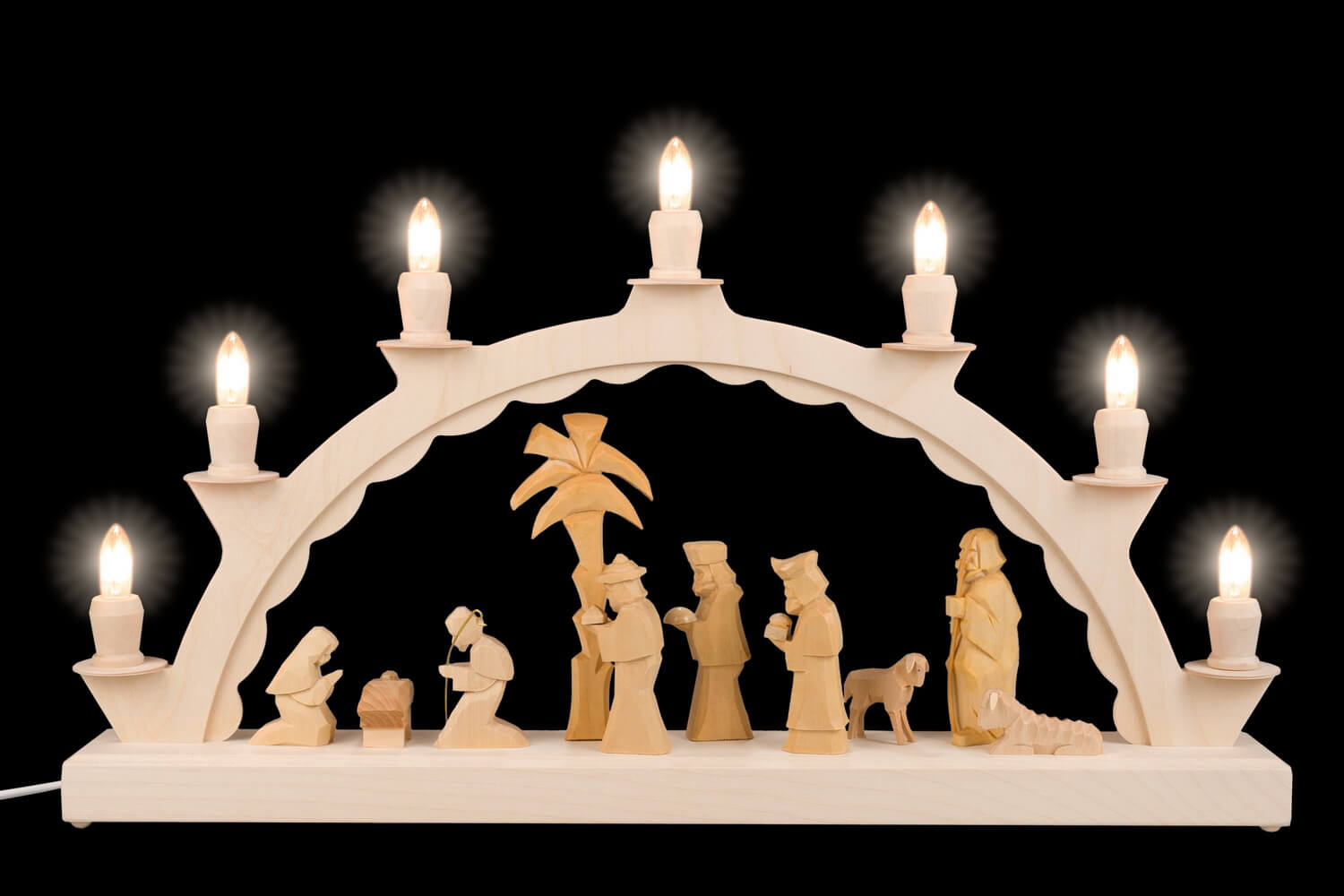 Candle arch with carved Holy Family, 50 cm from SEIFFEN.COM_2