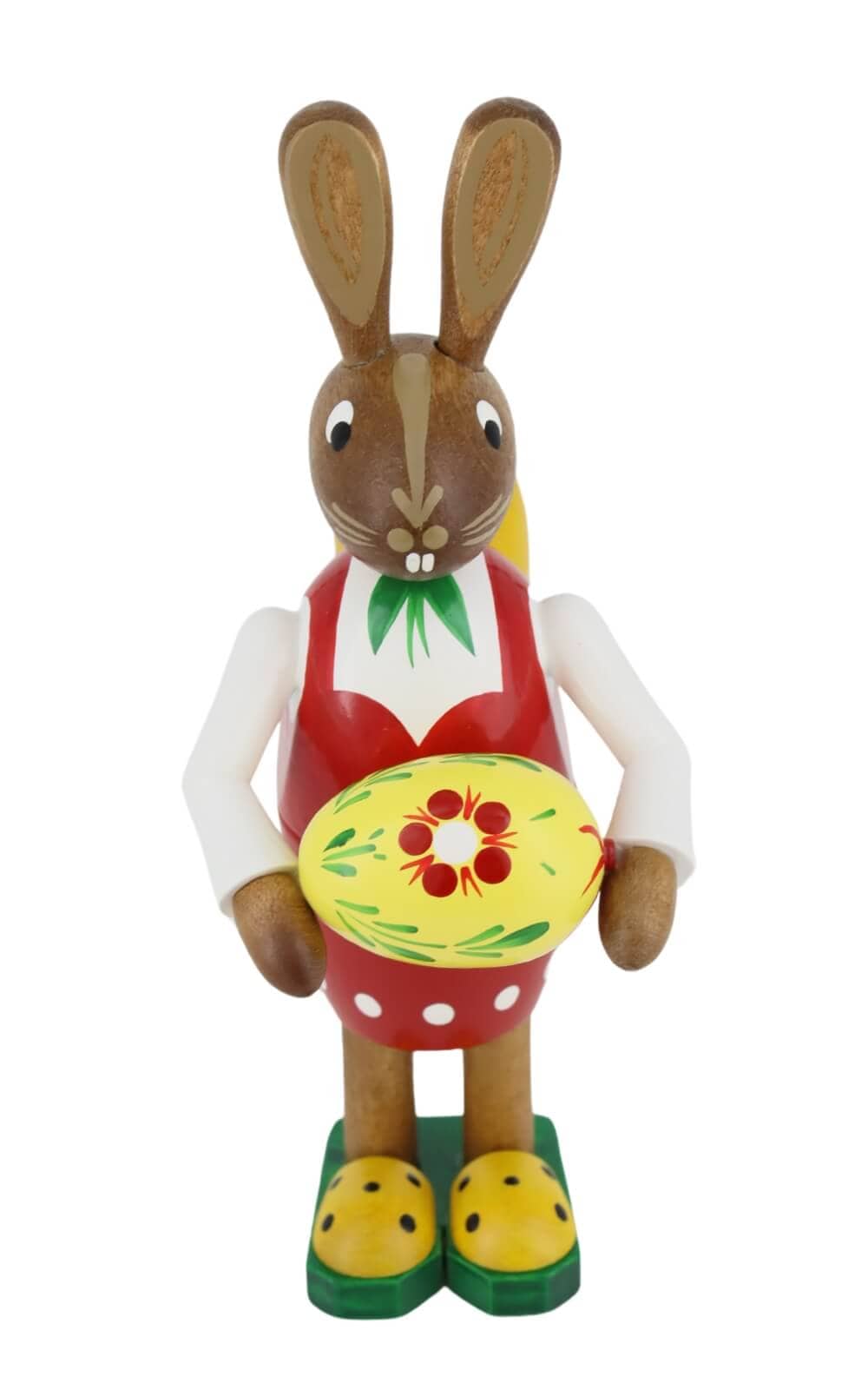 Easter bunny woman with basket and large Easter egg, 15 cm by Figurenland Uhlig GmbH_1