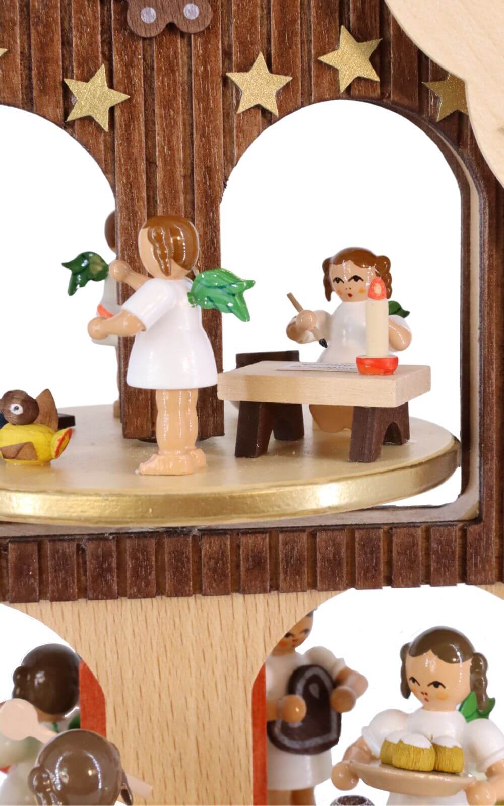 Christmas pyramid - Advent house with angel bakery, 36 cm by Richard Glässer_3