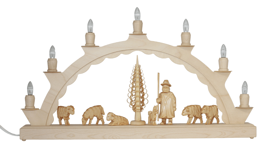 Candle arch with carved shepherd's hut from SEIFFEN.COM_2