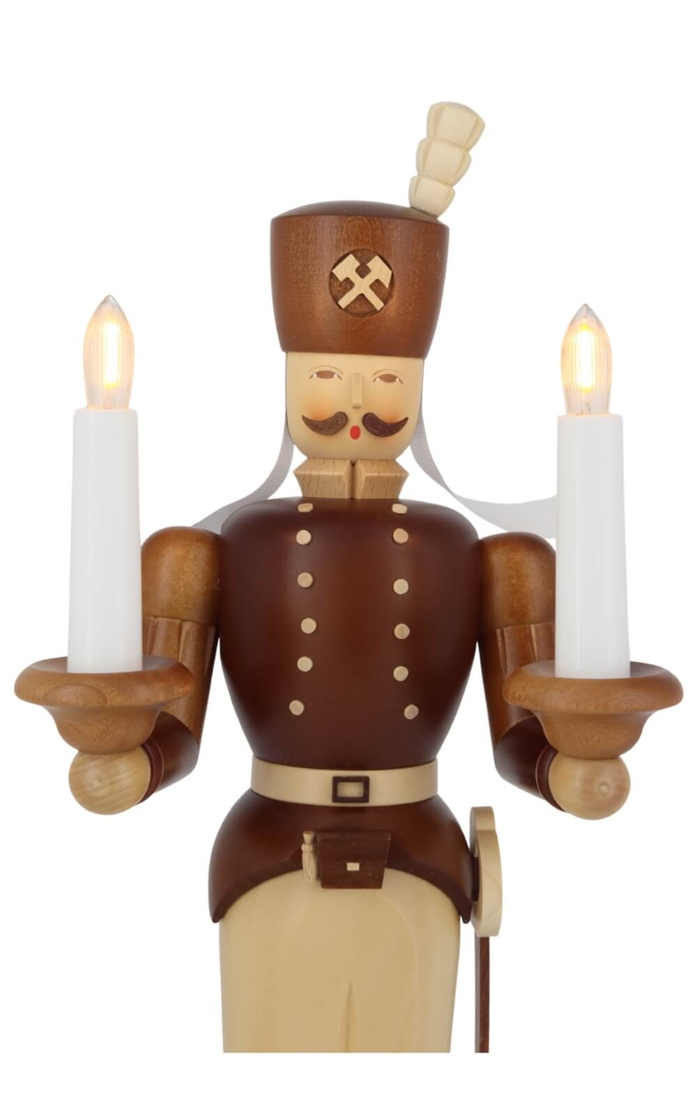 Angel and miner, natural, electrically illuminated, 40 cm by Müller Kleinkunst_10