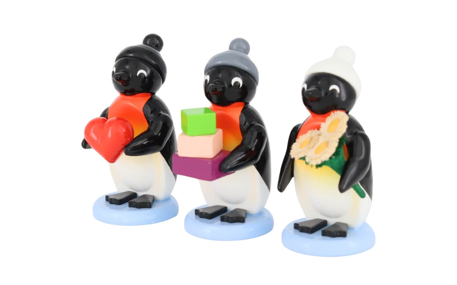 Penguins - Congratulators, 3 pieces, 5 cm, colored by SEIFFEN.COM_2