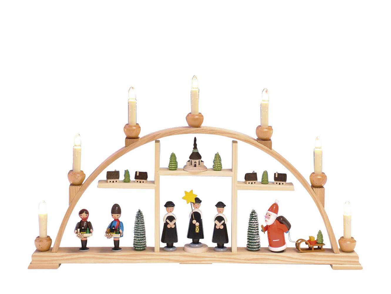 Candle arch - Christmas figures and small village in tiers by Knuth Neuber_1