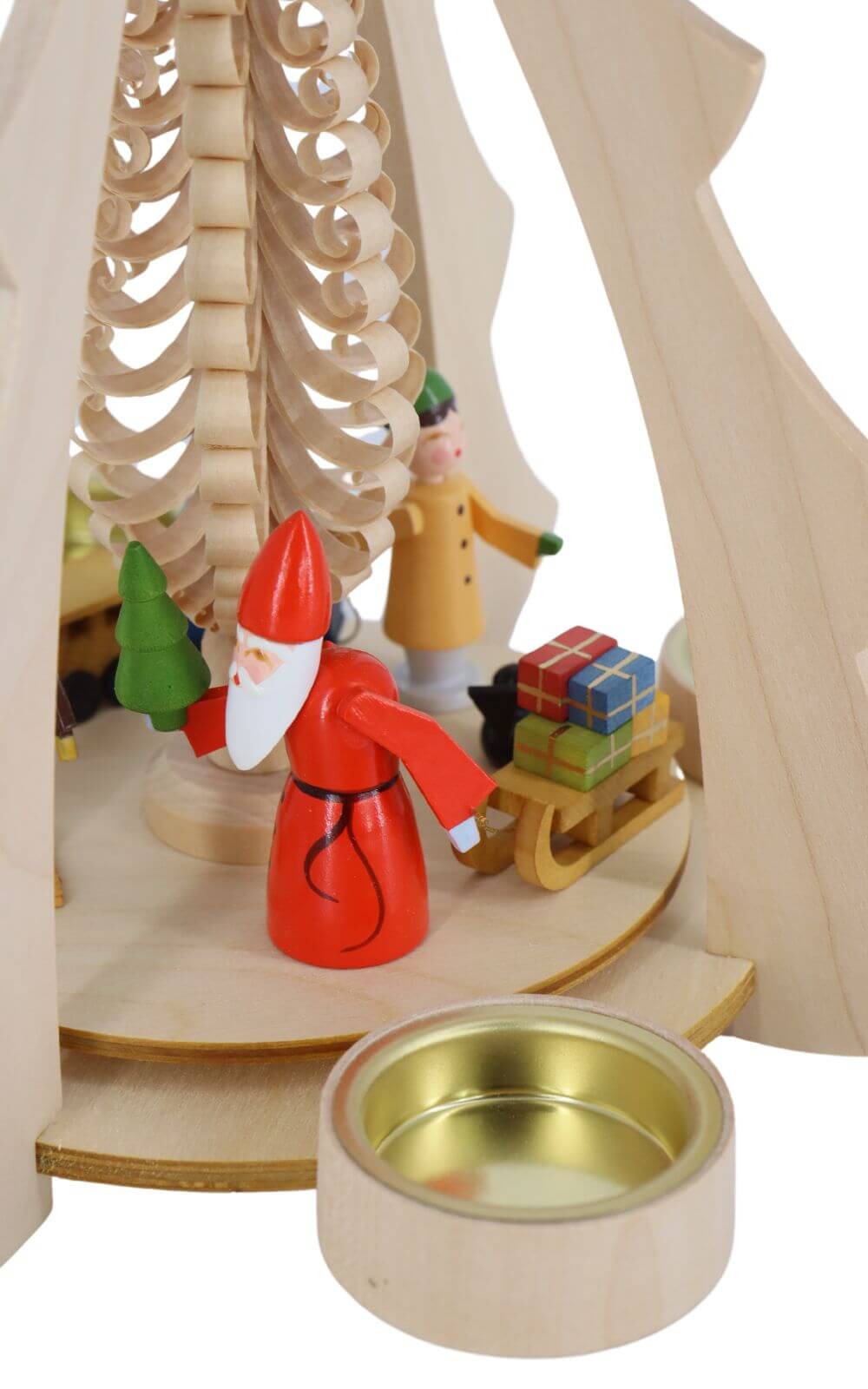 Tea light pyramid with Santa Claus, 33 cm by Volker Zenker_2