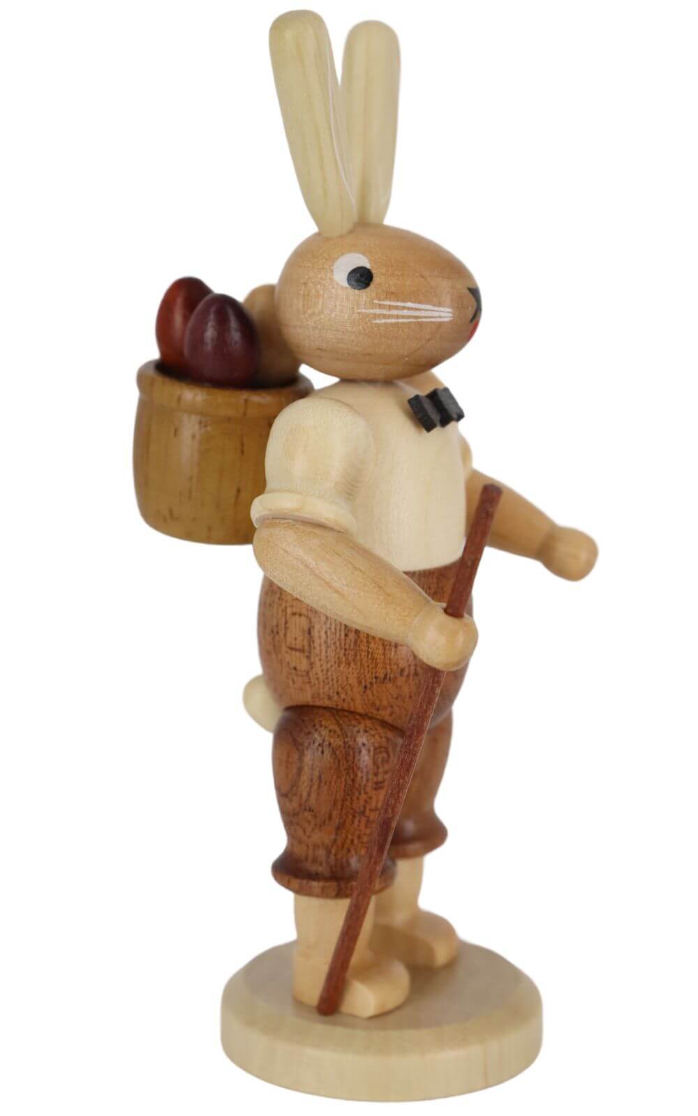 Rabbit with basket nature, 11 cm by Müller Kleinkunst_3