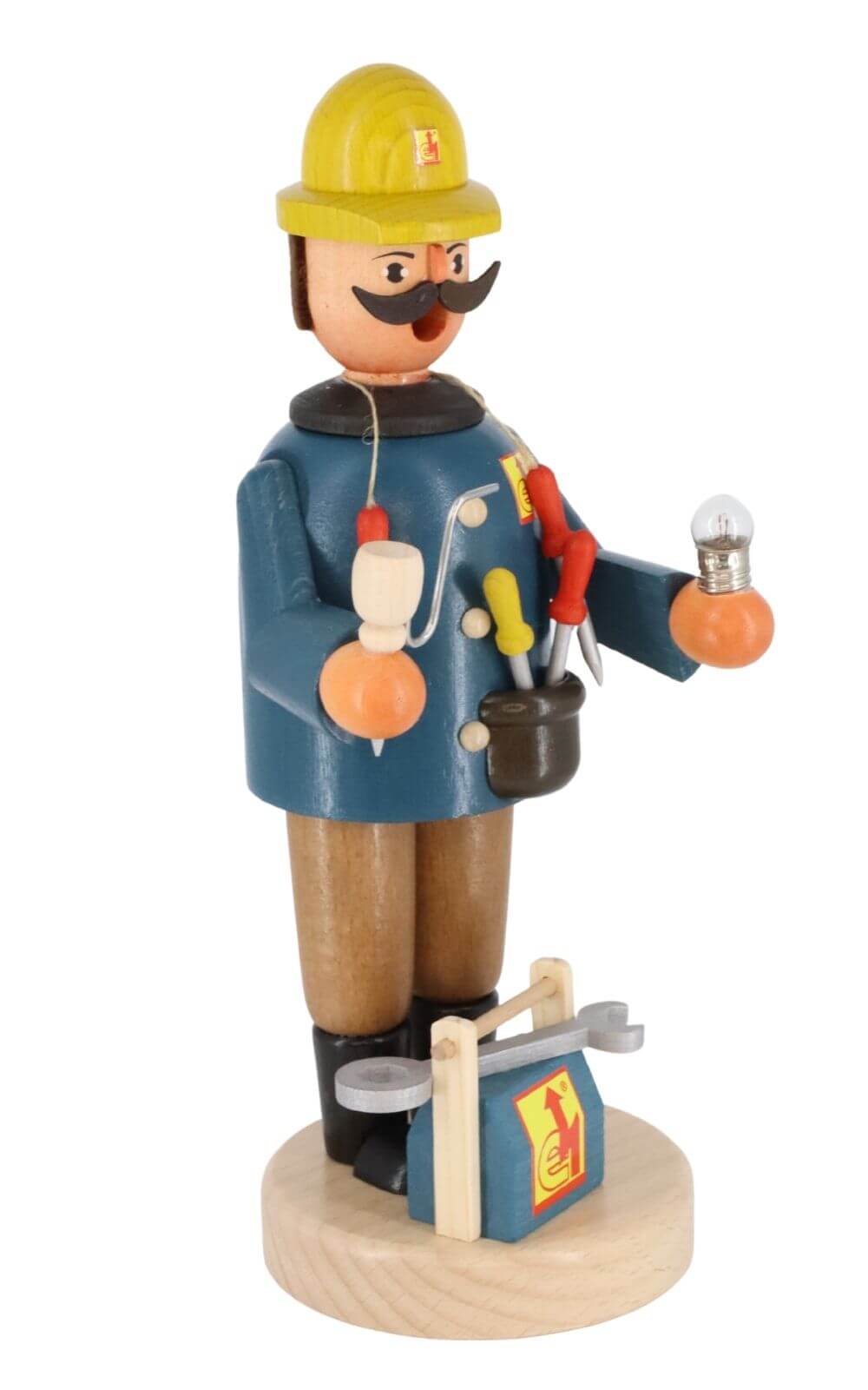 Smoking man electrician, 21 cm by Karl Werner_2
