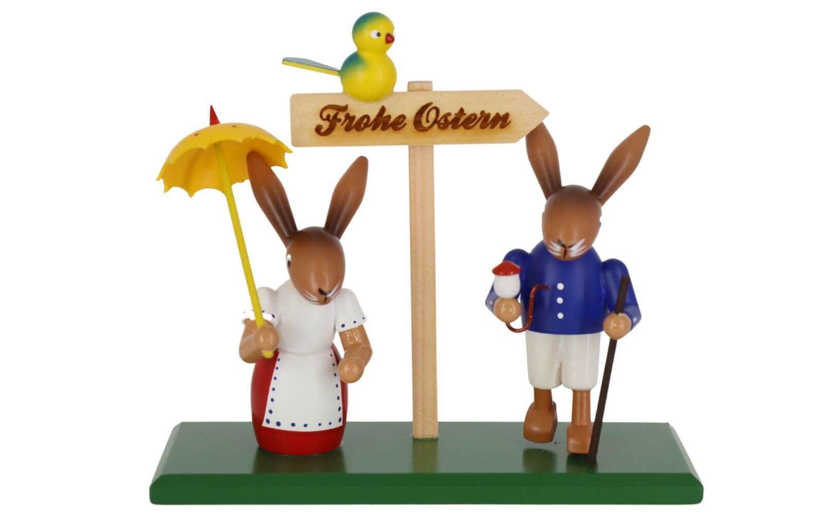 Easter bunny couple Easter greeting - Happy Easter,19 cm by SEIFFEN.COM_1