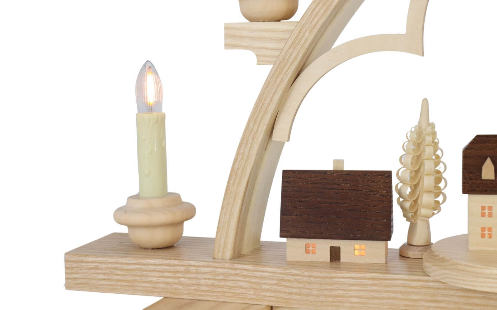 LED candle arch Seiffen village, 64 cm with interior lighting by Müller Kleinkunst_pic4
