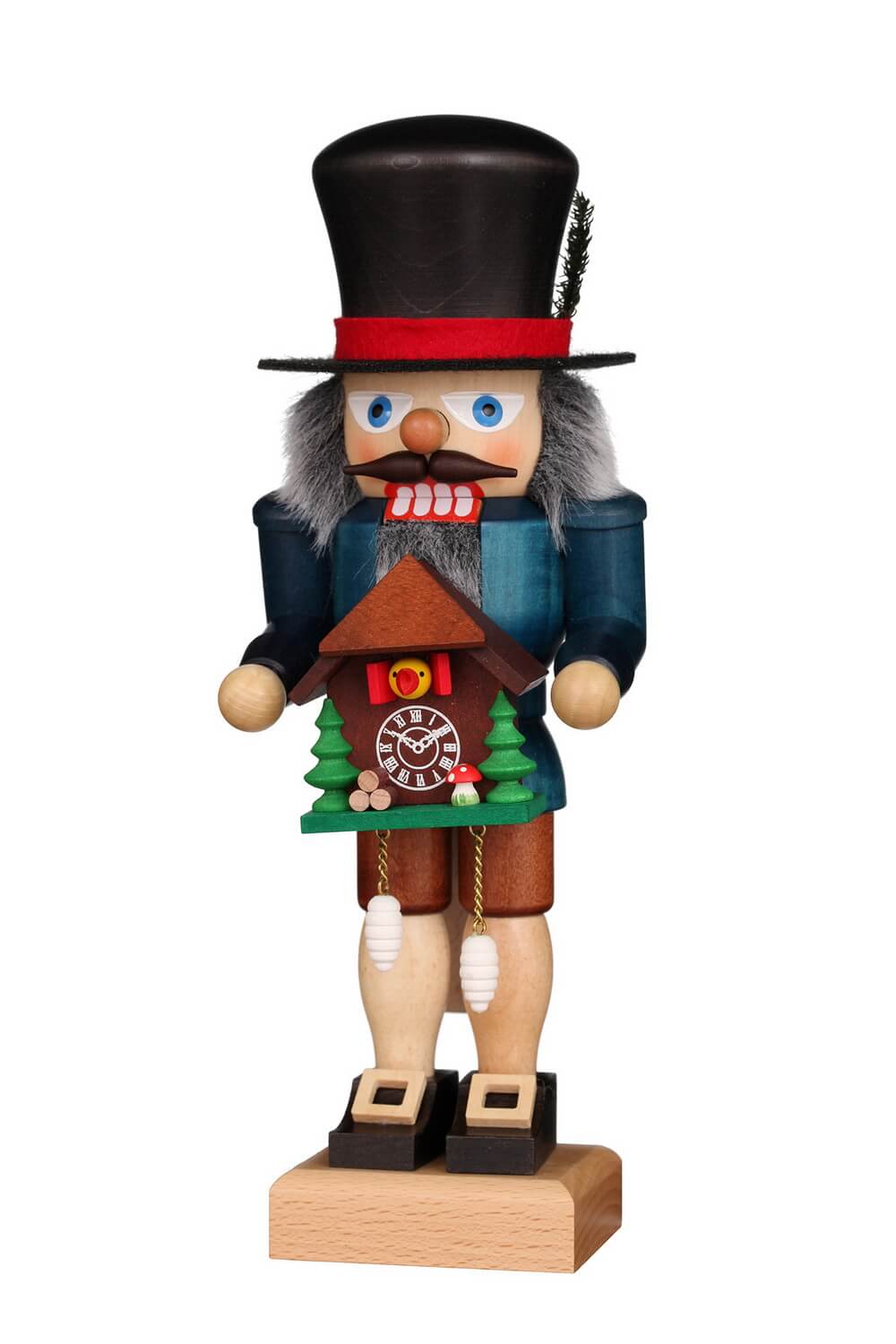Nutcracker Black Forest with cuckoo clock, 27 cm by Christian Ulbricht