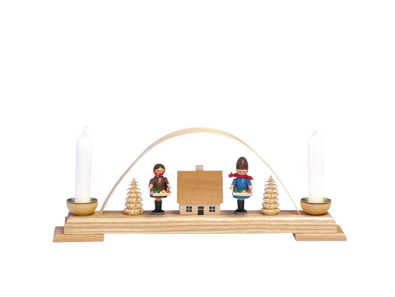 Candle holder mini candle arch with Striezel children by Knuth Neuber