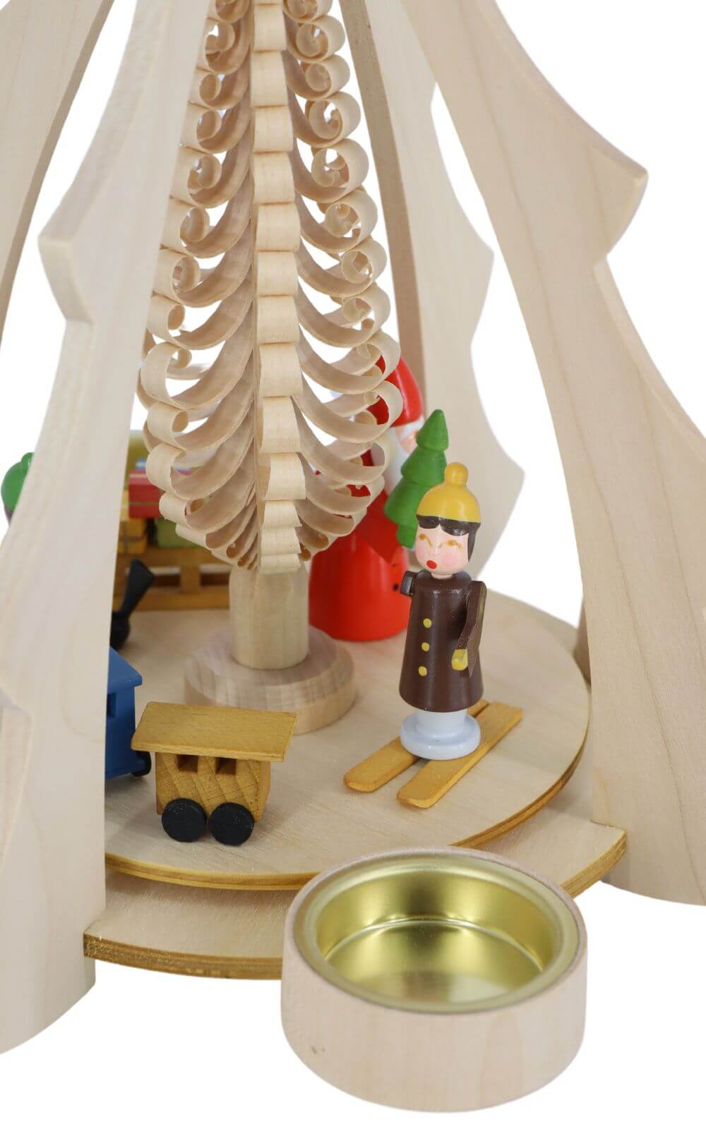 Tea light pyramid with Santa Claus, 33 cm by Volker Zenker_3