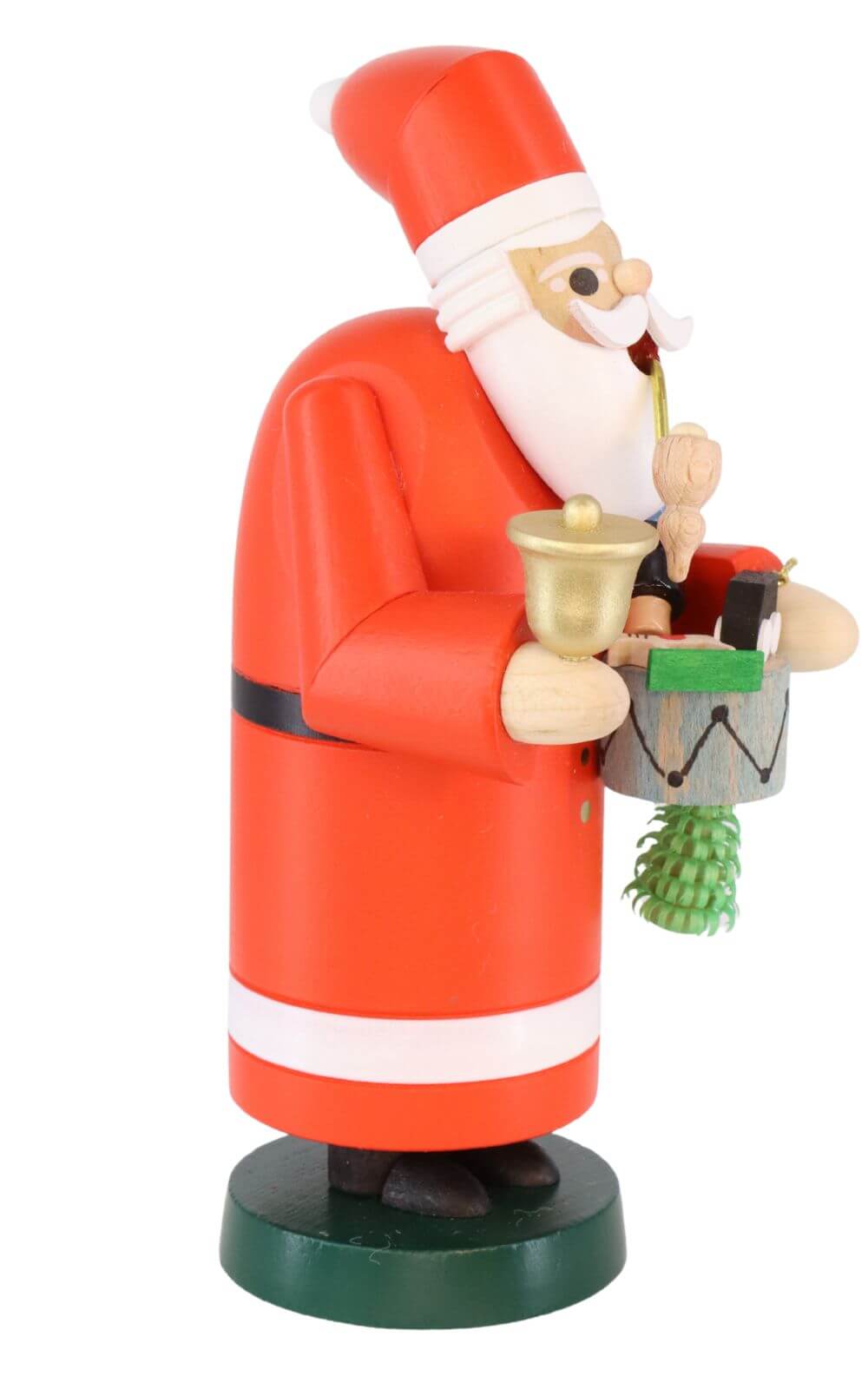 Smoking man Santa Claus, 18 cm, colored by Richard Glässer_2