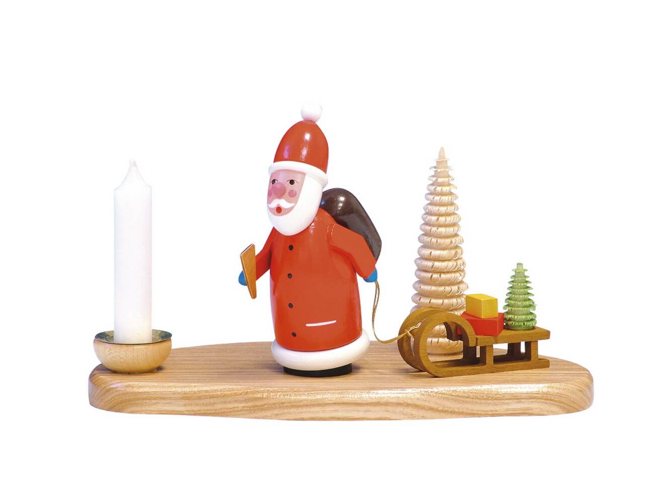Candle holder Santa Claus with sleigh by Knuth Neuber