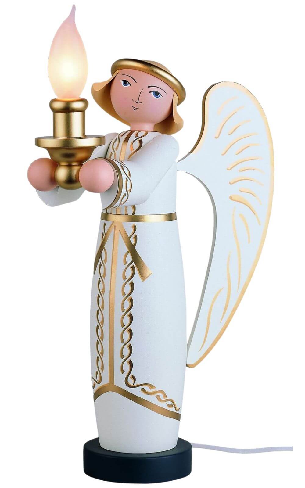 Christmas angel, electrically illuminated, 40 cm from KWO