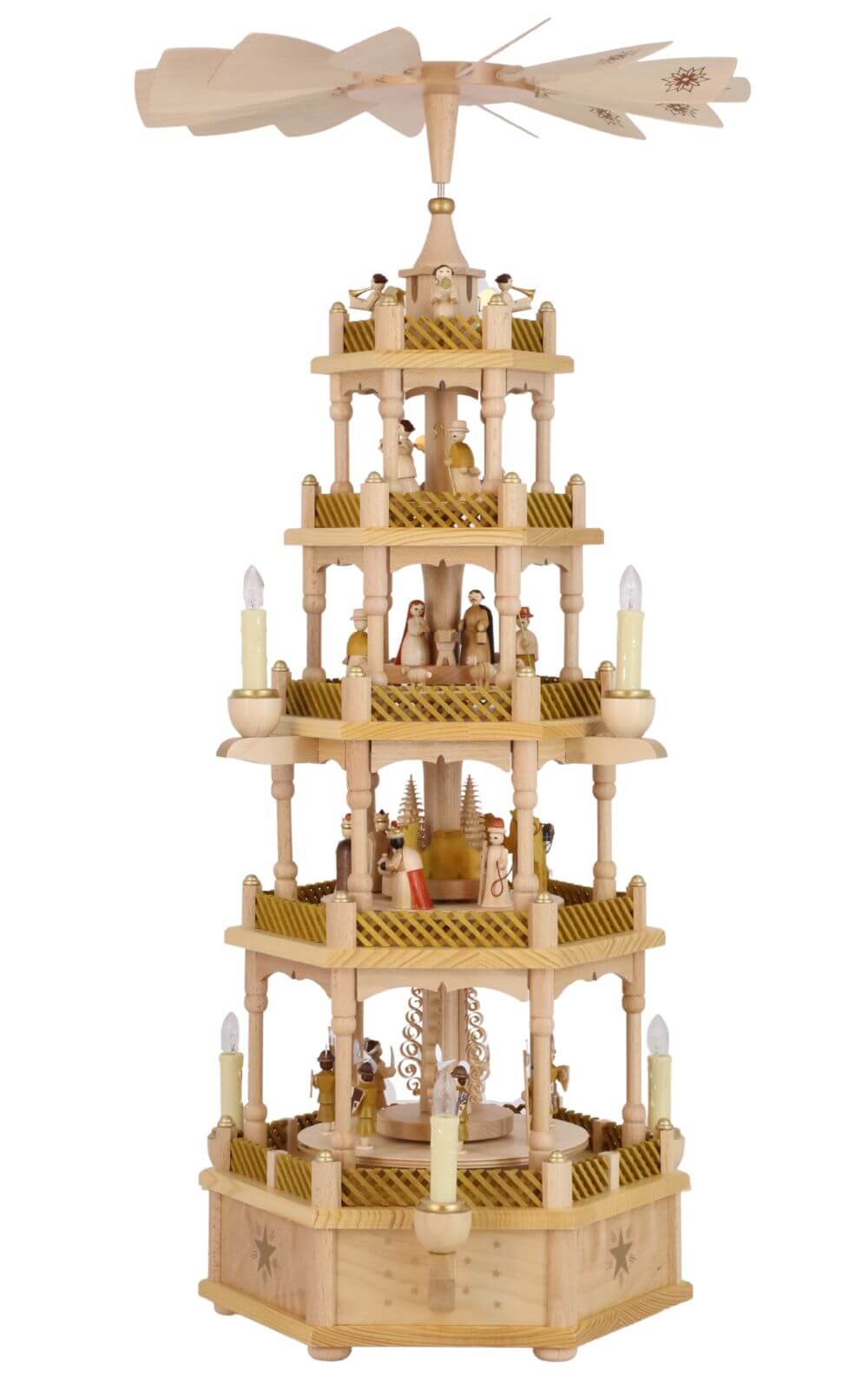 Christmas pyramid Holy Story, 5 - tiered, electric by Richard Glässer_pic2