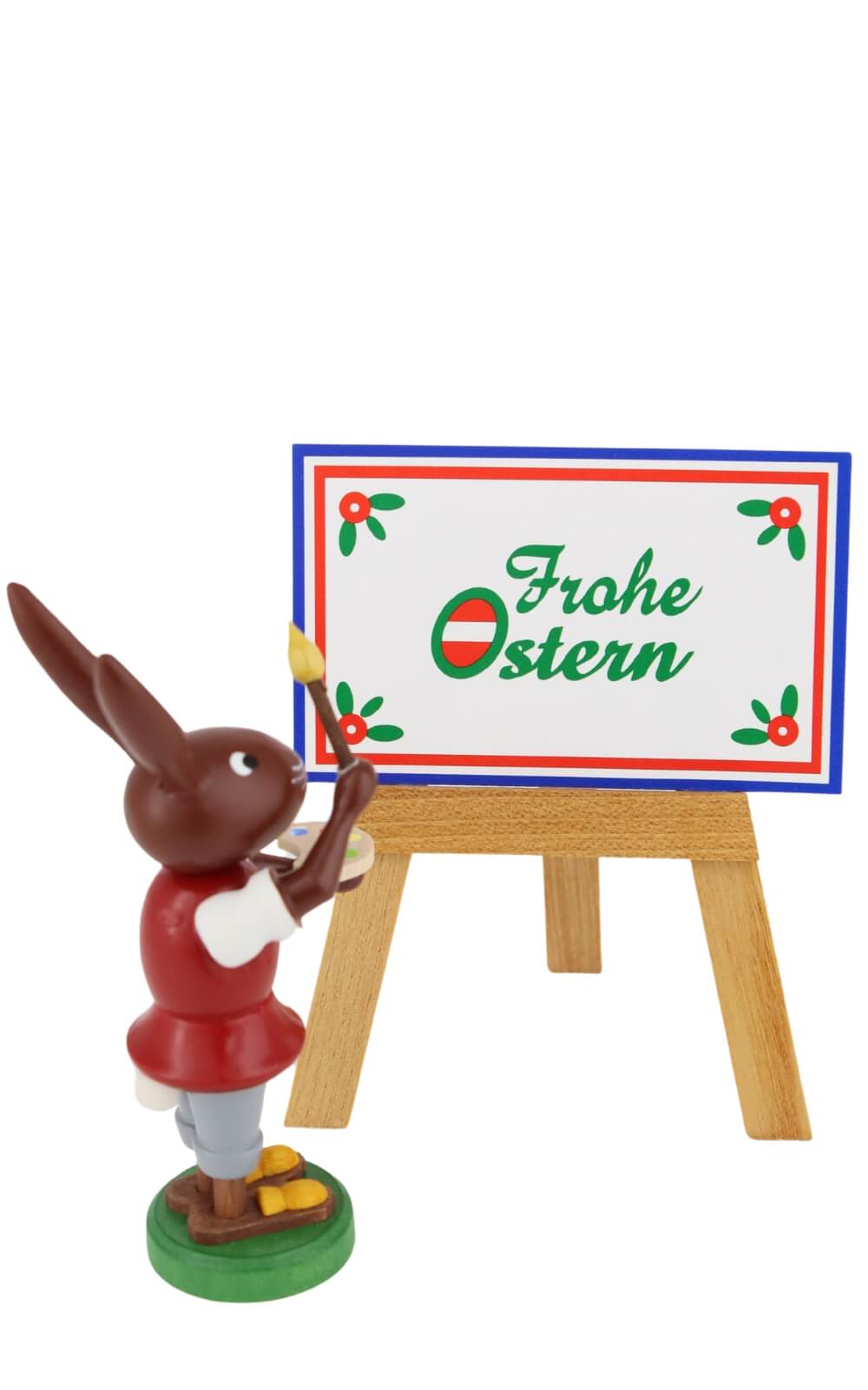 Easter bunny with painting board, 9 cm by Thomas Preißler_3